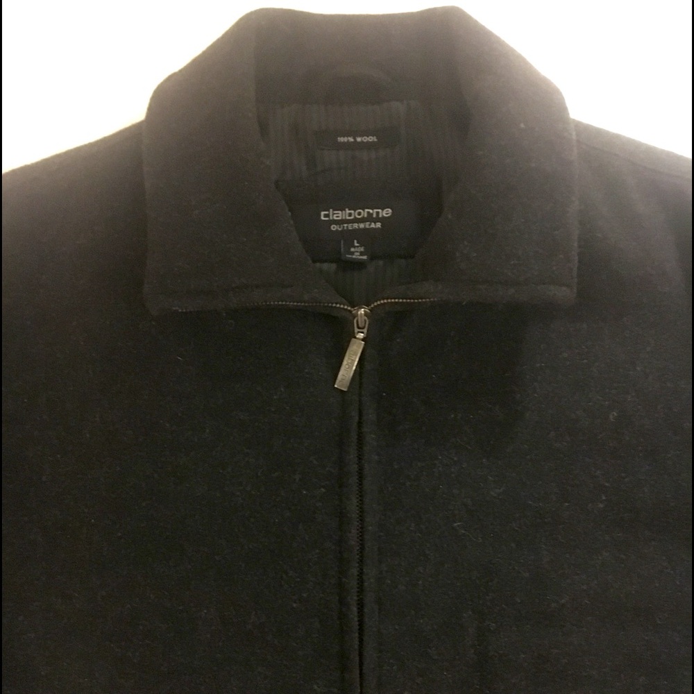 Men’s Claiborne Italian Wool Gray Jacket, Large